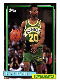 #184 Gary Payton - Seattle SuperSonics - 1992-93 Topps Basketball