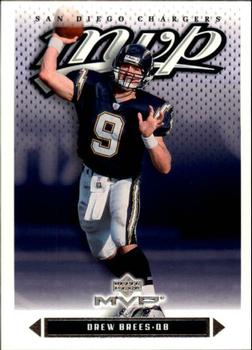 #184 Drew Brees - San Diego Chargers - 2003 Upper Deck MVP Football