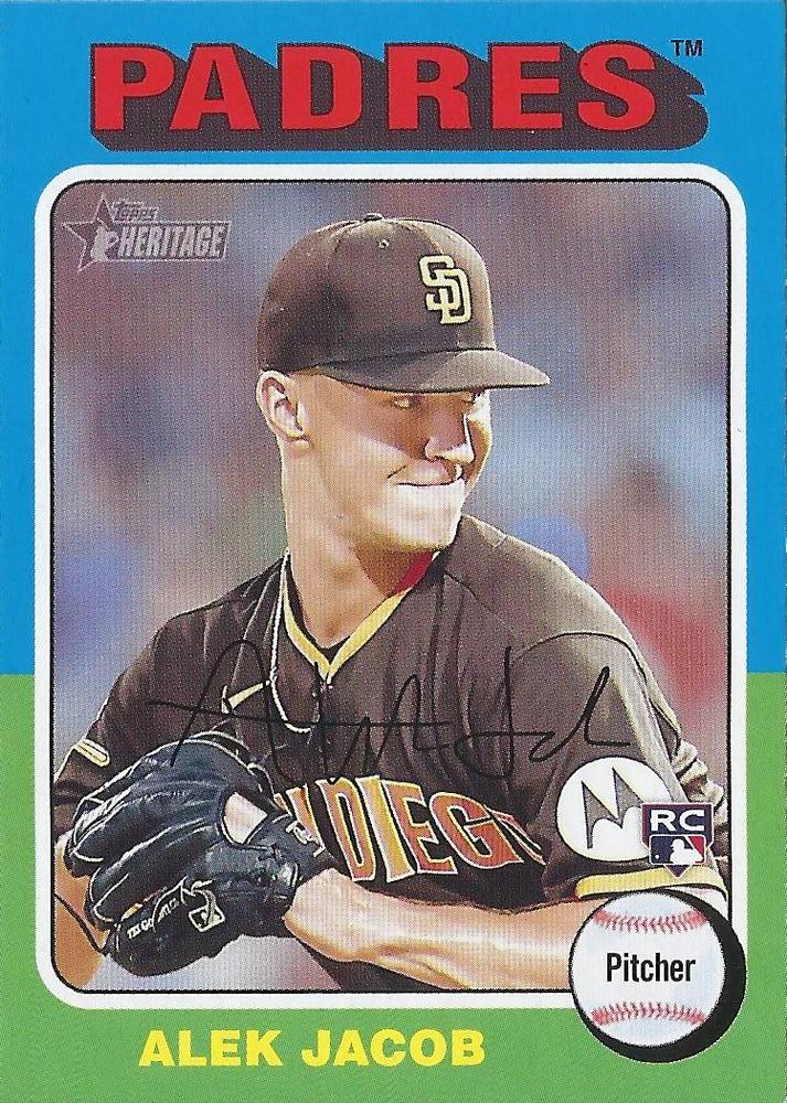 #184 Alek Jacob - San Diego Padres - 2024 Topps Heritage Baseball