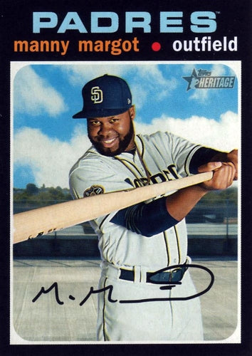 #184 Manny Margot - San Diego Padres - 2020 Topps Heritage Baseball