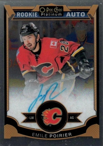 #184 Emile Poirier - Calgary Flames - 2015-16 O-Pee-Chee Platinum Hockey