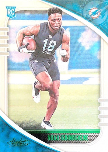 #184 Noah Igbinoghene - Miami Dolphins - 2020 Panini Absolute - Green Football