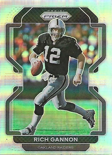 #184 Rich Gannon - Oakland Raiders - 2021 Panini Prizm - Silver Football