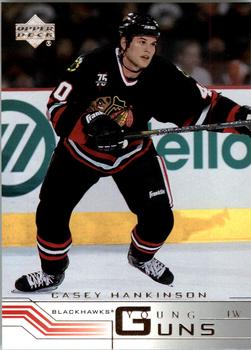 #184 Casey Hankinson - Chicago Blackhawks - 2001-02 Upper Deck Hockey