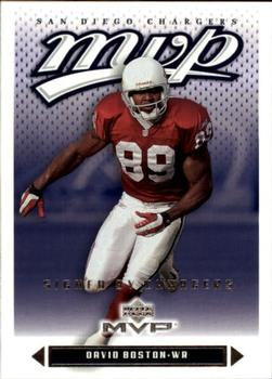 #185 David Boston - San Diego Chargers - 2003 Upper Deck MVP Football