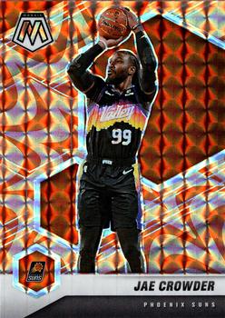 #185 Jae Crowder - Phoenix Suns - 2020-21 Panini Mosaic - Mosaic Reactive Orange Basketball