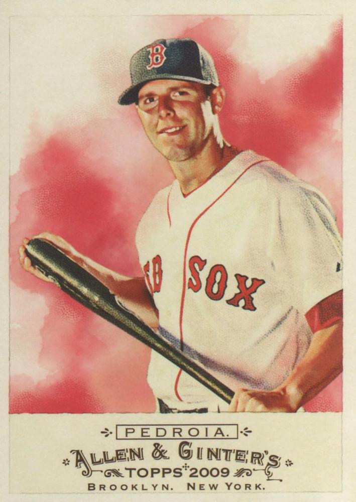 #185 Dustin Pedroia - Boston Red Sox - 2009 Topps Allen & Ginter Baseball