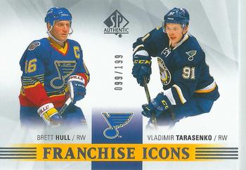 #185 Brett Hull / Vladimir Tarasenko - St. Louis Blues - 2015-16 SP Authentic Hockey