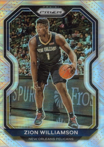 #185 Zion Williamson - New Orleans Pelicans - 2020-21 Panini Prizm - Silver Prizms Basketball