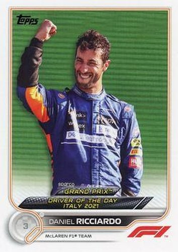 #185 Daniel Ricciardo - McLaren F1 Team - 2022 Topps Formula 1 Racing
