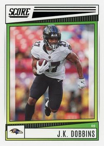#185 J.K. Dobbins - Baltimore Ravens - 2022 Score Football