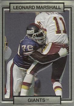 #185 Leonard Marshall - New York Giants - 1990 Action Packed Football
