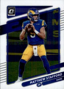 #185 Matthew Stafford - Los Angeles Rams - 2021 Donruss Optic Football