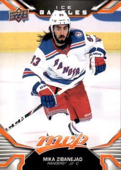 #185 Mika Zibanejad - New York Rangers - 2022-23 Upper Deck MVP - Ice Battles Hockey