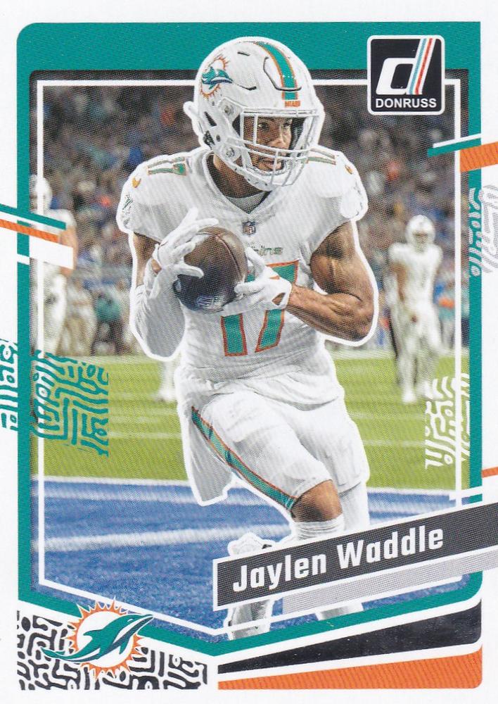 #185 Jaylen Waddle - Miami Dolphins - 2023 Donruss Football