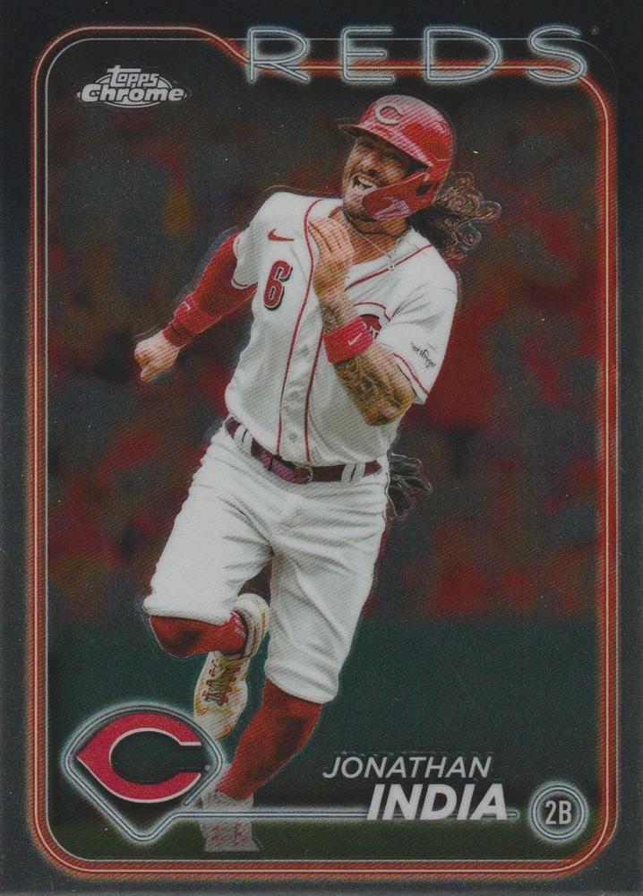 #185 Jonathan India - Cincinnati Reds - 2024 Topps Chrome Baseball