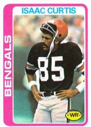 #185 Isaac Curtis - Cincinnati Bengals - 1978 Topps Football