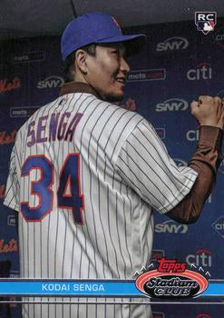 #185c Kodai Senga - New York Mets - 2023 Stadium Club Baseball