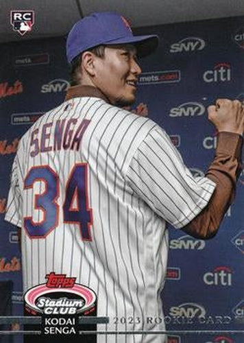#185d Kodai Senga - New York Mets - 2023 Stadium Club Baseball