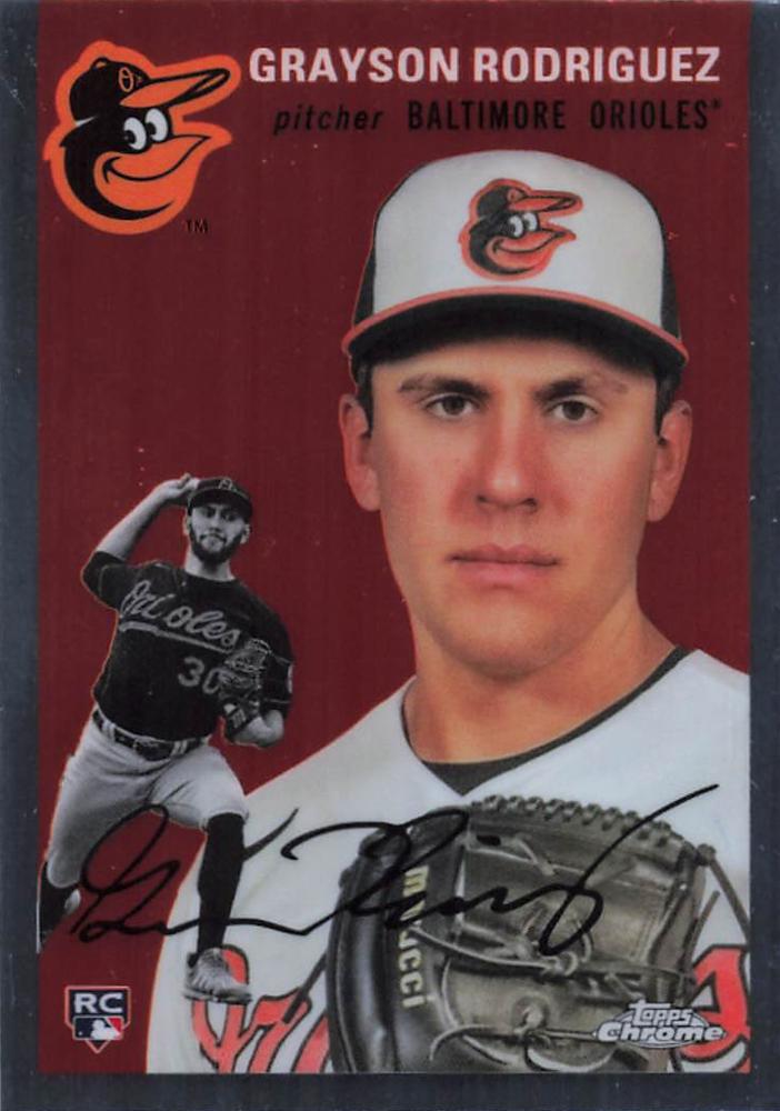 #186 Grayson Rodriguez - Baltimore Orioles - 2023 Topps Chrome Platinum Anniversary Baseball