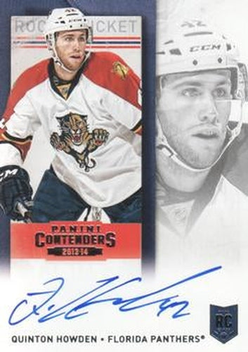 #186 Quinton Howden - Florida Panthers - 2013-14 Panini Contenders Hockey
