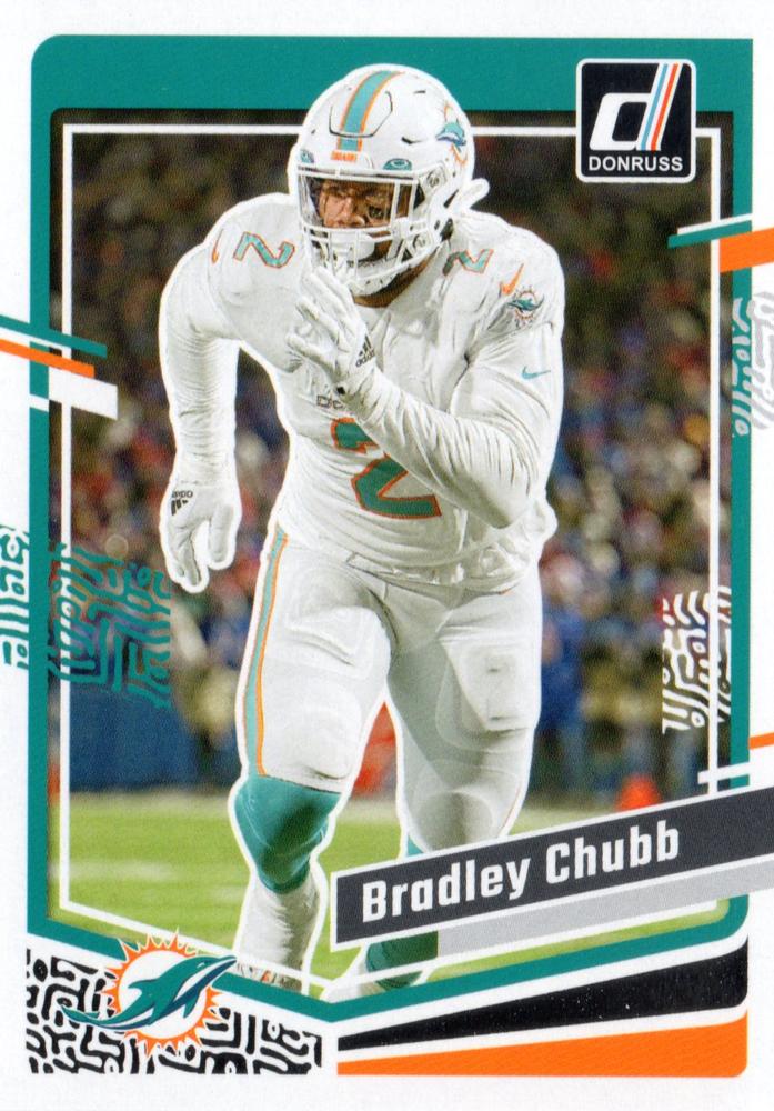 #186 Bradley Chubb - Miami Dolphins - 2023 Donruss Football