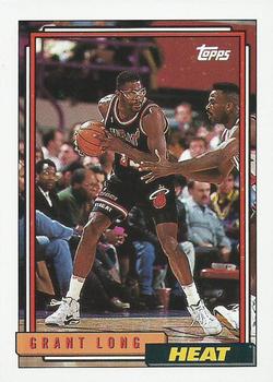 #186 Grant Long - Miami Heat - 1992-93 Topps Basketball