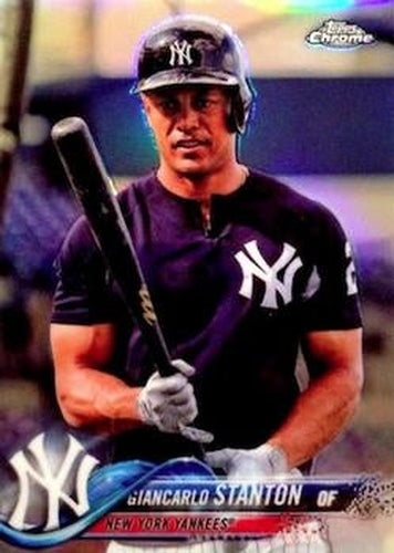 #186b Giancarlo Stanton - New York Yankees - 2018 Topps Chrome Baseball