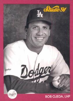 #187 Bob Ojeda - Los Angeles Dodgers - 1991 Studio Baseball