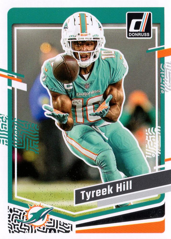 #187 Tyreek Hill - Miami Dolphins - 2023 Donruss Football
