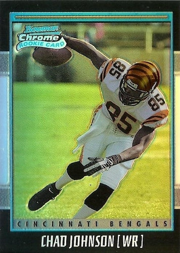 #187 Chad Johnson - Cincinnati Bengals - 2001 Bowman Chrome Football