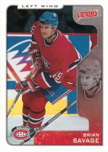 #187 Brian Savage - Montreal Canadiens - 2001-02 Upper Deck Victory Hockey