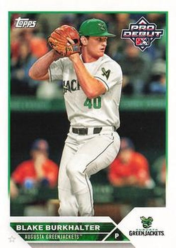 #PD-187 Blake Burkhalter - Augusta GreenJackets - 2023 Topps Pro Debut Baseball