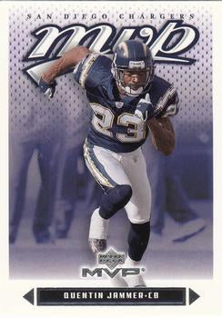 #187 Quentin Jammer - San Diego Chargers - 2003 Upper Deck MVP Football
