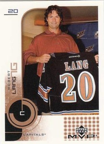 #187 Robert Lang - Washington Capitals - 2002-03 Upper Deck MVP Hockey
