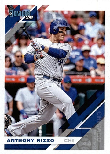#187 Anthony Rizzo - Chicago Cubs - 2019 Donruss Baseball