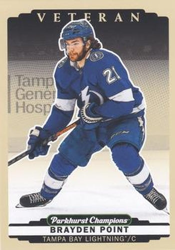 #187 Brayden Point - Tampa Bay Lightning - 2022-23 Parkhurst Champions Hockey