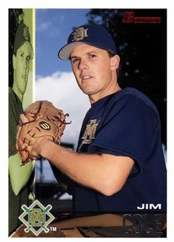 #187 Jim Cole - Milwaukee Brewers - 1995 Bowman Baseball