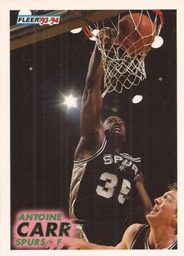 #188 Antoine Carr - San Antonio Spurs - 1993-94 Fleer Basketball