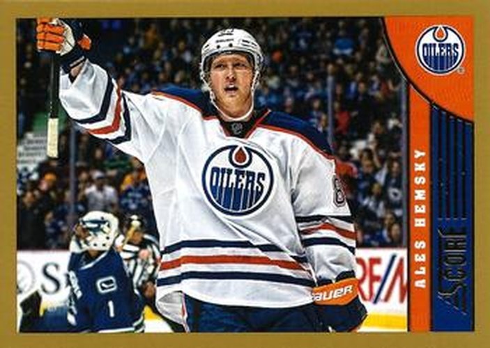 #188 Ales Hemsky - Edmonton Oilers - 2013-14 Score - Gold Hockey