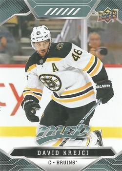 #188 David Krejci - Boston Bruins - 2019-20 Upper Deck MVP Hockey