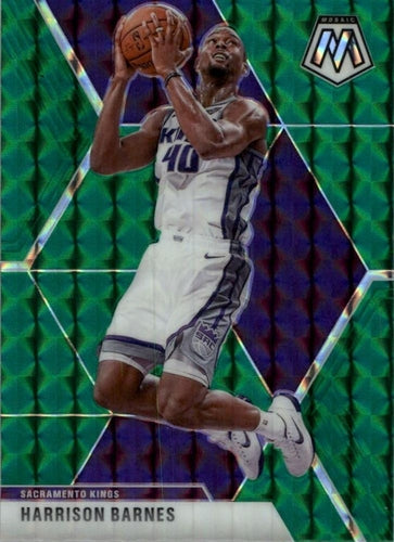 #188 Harrison Barnes - Sacramento Kings - 2019-20 Panini Mosaic - Green Prizm Basketball