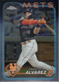 #188 Francisco Alvarez - New York Mets - 2024 Topps Chrome Baseball