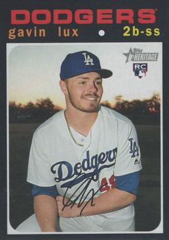 #188b Gavin Lux - Los Angeles Dodgers - 2020 Topps Heritage Baseball