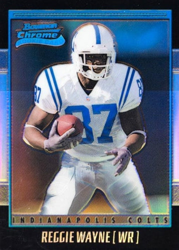 #189 Reggie Wayne - Indianapolis Colts - 2001 Bowman Chrome Football