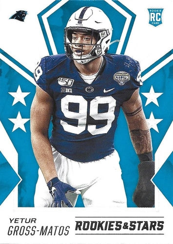 #189 Yetur Gross-Matos - Carolina Panthers - 2020 Panini Rookies & Stars Football