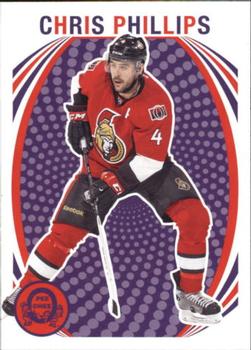 #189 Chris Phillips - Ottawa Senators - 2013-14 O-Pee-Chee - Retro Hockey