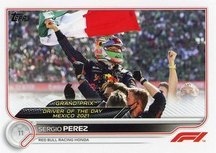 #189 Sergio Perez - Red Bull Racing Honda - 2022 Topps Formula 1 Racing