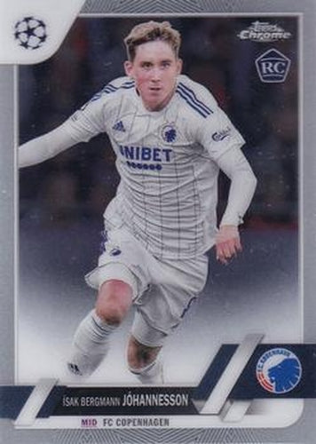 #189 Ísak Bergmann Jóhannesson - FC Copenhagen - 2022-23 Topps Chrome UEFA Club Competitions Soccer