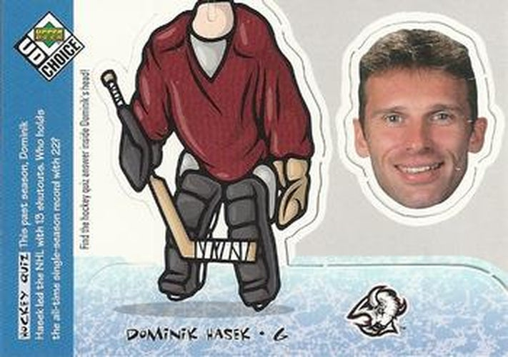 #BH18 Dominik Hasek - Buffalo Sabres - 1998-99 UD Choice - Bobbing Head Hockey